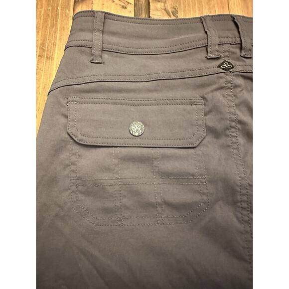 Prana Size 4 Halle Skort Skirt Hiking Zipper Pocket Gorpcore Gray Granola Girl - Picture 7 of 12